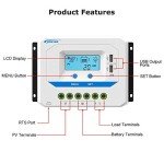 EPEVER® 30A PWM Solar Charge Controller with LCD