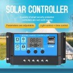 Dawnice 30A Solar Charge Controller with USB Ports