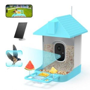 Solar Smart Bird Feeder with Camera and App Control