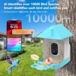 Solar Smart Bird Feeder with Camera and App Control