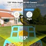 Solar Smart Bird Feeder with Camera and App Control