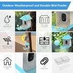 Solar Smart Bird Feeder with Camera and App Control