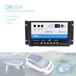 EPEVER 20A Dual Battery Solar Charge Controller