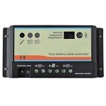 Dual Battery Solar Charge Controller 10A for RVs