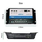 EPEVER 20A Dual Battery Solar Charge Controller