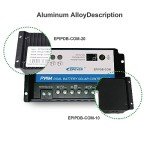 EPEVER 20A Dual Battery Solar Charge Controller