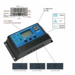 100A Solar Charge Controller with Dual USB Ports