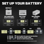 50A MPPT Solar Charge Controller with LCD Display