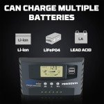 50A MPPT Solar Charge Controller with LCD Display