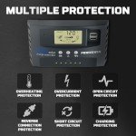 50A MPPT Solar Charge Controller with LCD Display