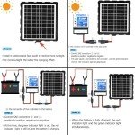 POWOXI 8A Solar Charge Controller for 12V Batteries