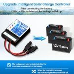POWOXI 8A Solar Charge Controller for 12V Batteries