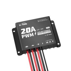 LiTime 20A PWM Solar Charging Controller with Bluetooth