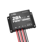 LiTime 20A PWM Solar Charging Controller with Bluetooth