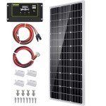 100W Monocrystalline Solar Panel Kit for Off-Grid Use
