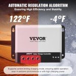 VEVOR 40A MPPT Solar Charge Controller with Bluetooth