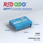 Redodo 40 Amp MPPT Solar Charge Controller with Bluetooth