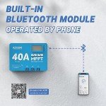 Redodo 40 Amp MPPT Solar Charge Controller with Bluetooth