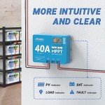 Redodo 40 Amp MPPT Solar Charge Controller with Bluetooth