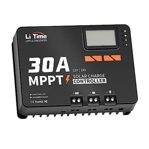 LiTime 30A MPPT Solar Charge Controller with Bluetooth