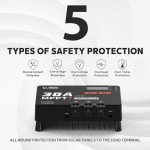 LiTime 30A MPPT Solar Charge Controller with Bluetooth