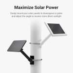 Universal Solar Panel Pole Mount, Adjustable & Drill-Free