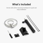 Universal Solar Panel Pole Mount, Adjustable & Drill-Free