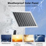 7W Solar Panel Charger for Security Cameras
