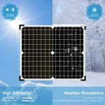 Hoysicy 20W Solar Panel Kit with Charge Controller