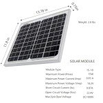 15W High Efficiency Solar Panel for Various Uses