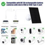 Vuebee 4W Solar Panel for Security Cameras