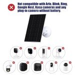 Vuebee 4W Solar Panel for Security Cameras