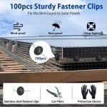 Heavy Duty Solar Panel Bird Guard Mesh, 100 ft