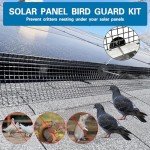 Solar Panel Bird Guard Mesh with Clips and Tools