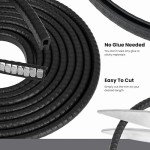 Black Edge Trim for 1/16 to 1/8 Inch, 10 Feet