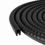 Black Edge Trim for 1/16 to 1/8 Inch, 10 Feet