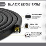 Black Edge Trim for 1/4 Inch Solar Panels