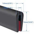 Self-Adhesive Rubber Edge Trim for Metal Sheets