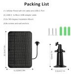 6W Solar Charger for Blink Outdoor 4 - 3 Pack