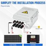 ECO-WORTHY 4 String Solar PV Combiner Box