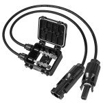 Waterproof Solar Junction Box with 11AWG Connector