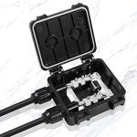 Waterproof Solar Junction Box with 11AWG Connector