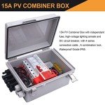 Mannk 4-String Waterproof Solar Combiner Box