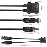 Waterproof Solar Junction Box with 11AWG Connector