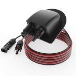 Waterproof Solar Junction Box with 10Ft Cable