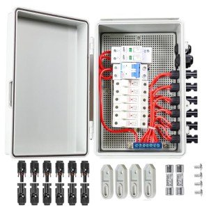 6 String Solar Combiner Box with Surge Protection