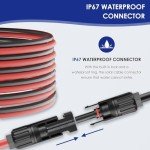 Waterproof Solar Junction Box with 10Ft Cable