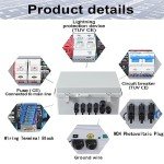 6 String Solar Combiner Box with Surge Protection