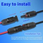 Solar Cable Entry Gland with 10Ft Extension Cable