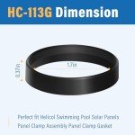 Heliocol Sunstar Solar Panel Clamp Gasket (4-Pack)